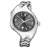 BENLYDESIGN Unique Metal Wristwatch, Y2K Men's Quartz Watches, Futuristic Watch,Stainless Steel Strap (Black)