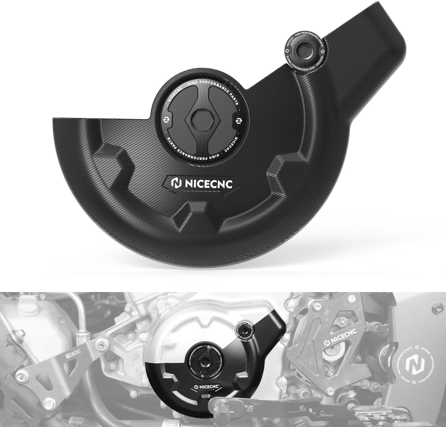 NICECNC Engine Cover Engine Timing Screw Set Aluminum Alloy Compatible with Yamaha Raptor 700 YFM700 2013 2015 2016 2017 2018 2019 2020-2024, Raptor 700R YFM700R 2009-2013 2015-2024, See Fitments