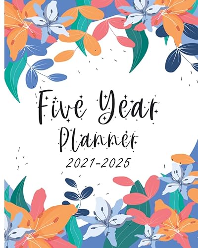 Five Year Planner: Monthly Planner and Calendar | 5 Year Planner and Monthly Calendar with Holidays | Agenda Schedule Organiser and 60 Months Calendar |