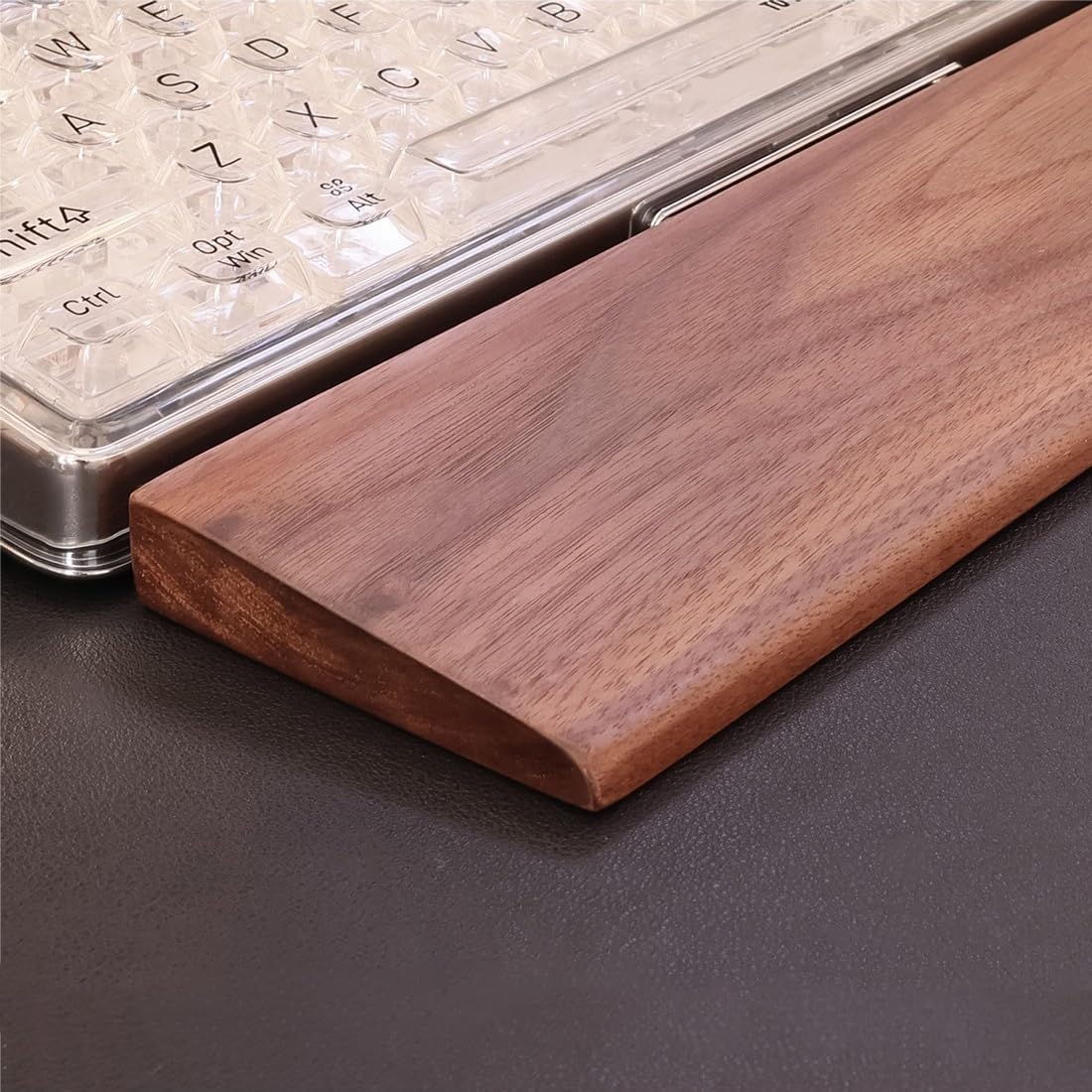 Wrist Rest Tastaturablage aus Holz, massivem, Handgelenkauflage, geeignet for Büro, Laptop, Computer und Gaming, bequemes Tippen Handballenauflage(44cm)