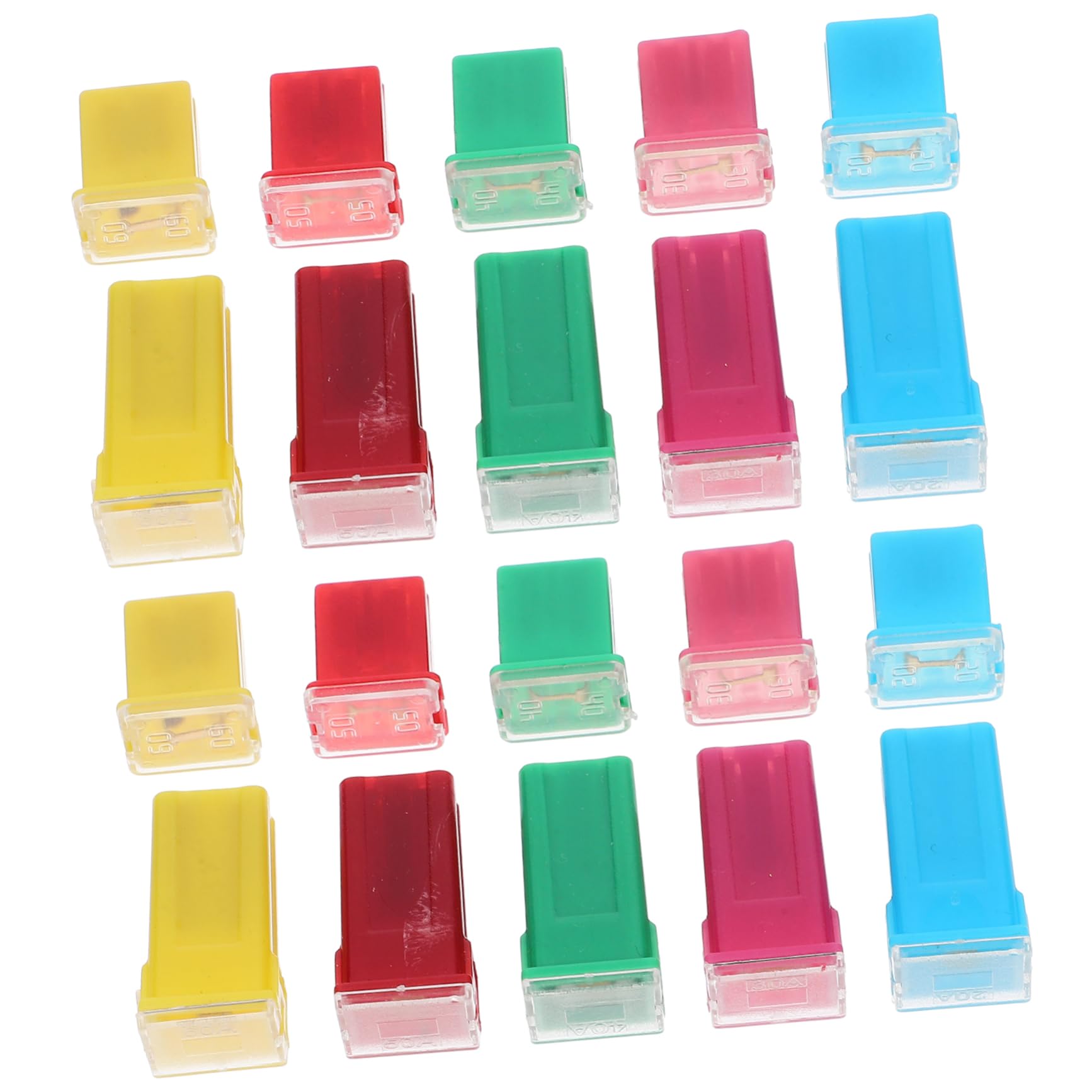 Gatuida 60pezzi Fusibili Per Auto Assortimento Di Fusibili Scatola Per Protezione Circuito Facile Installazione e Sicurezza Elettrica Per Veicoli