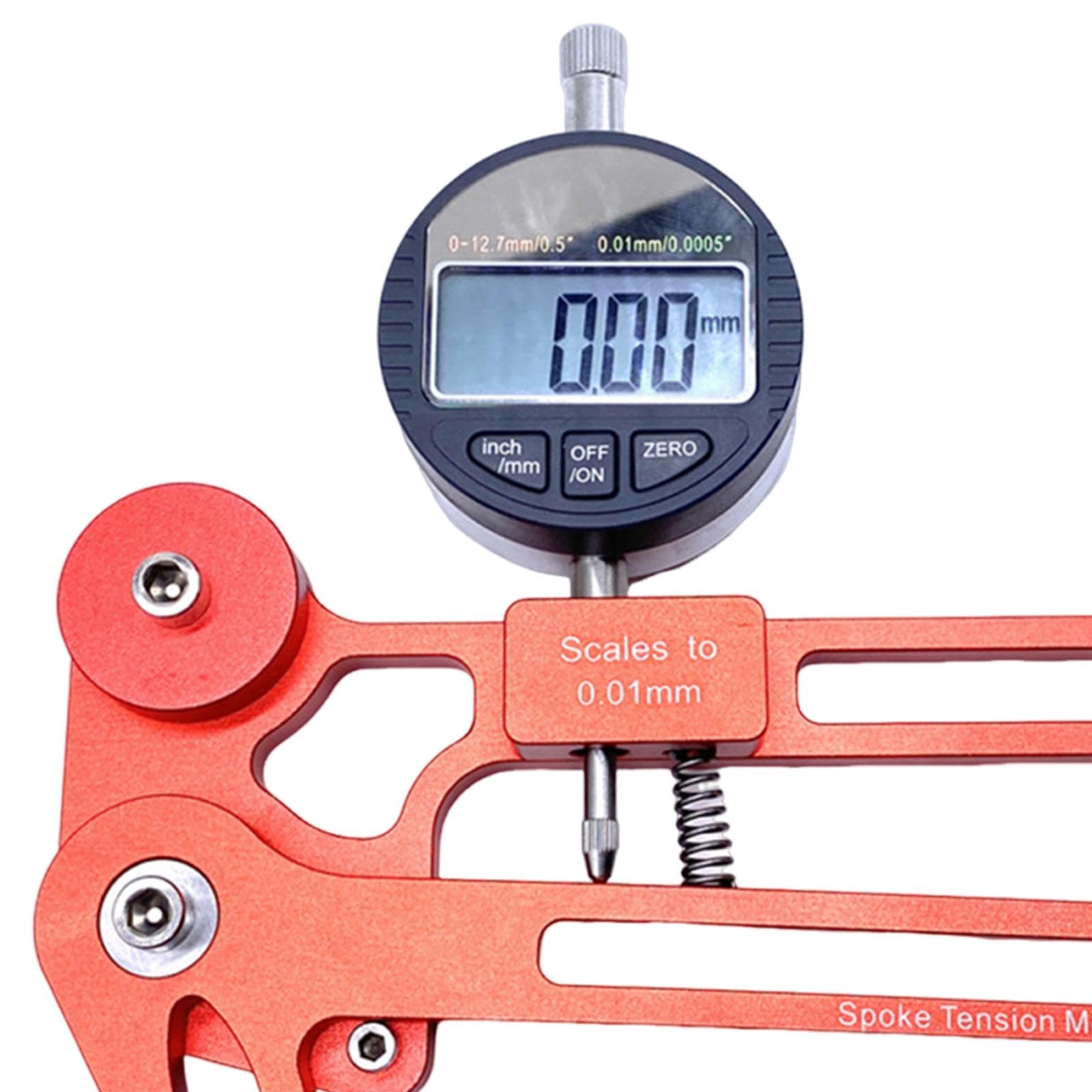 Menolana Bike Spokes Tension Gauge Rim Truing Tool Accurate Accessories for Wheel Maintenance Measuring Tool with Digital Display