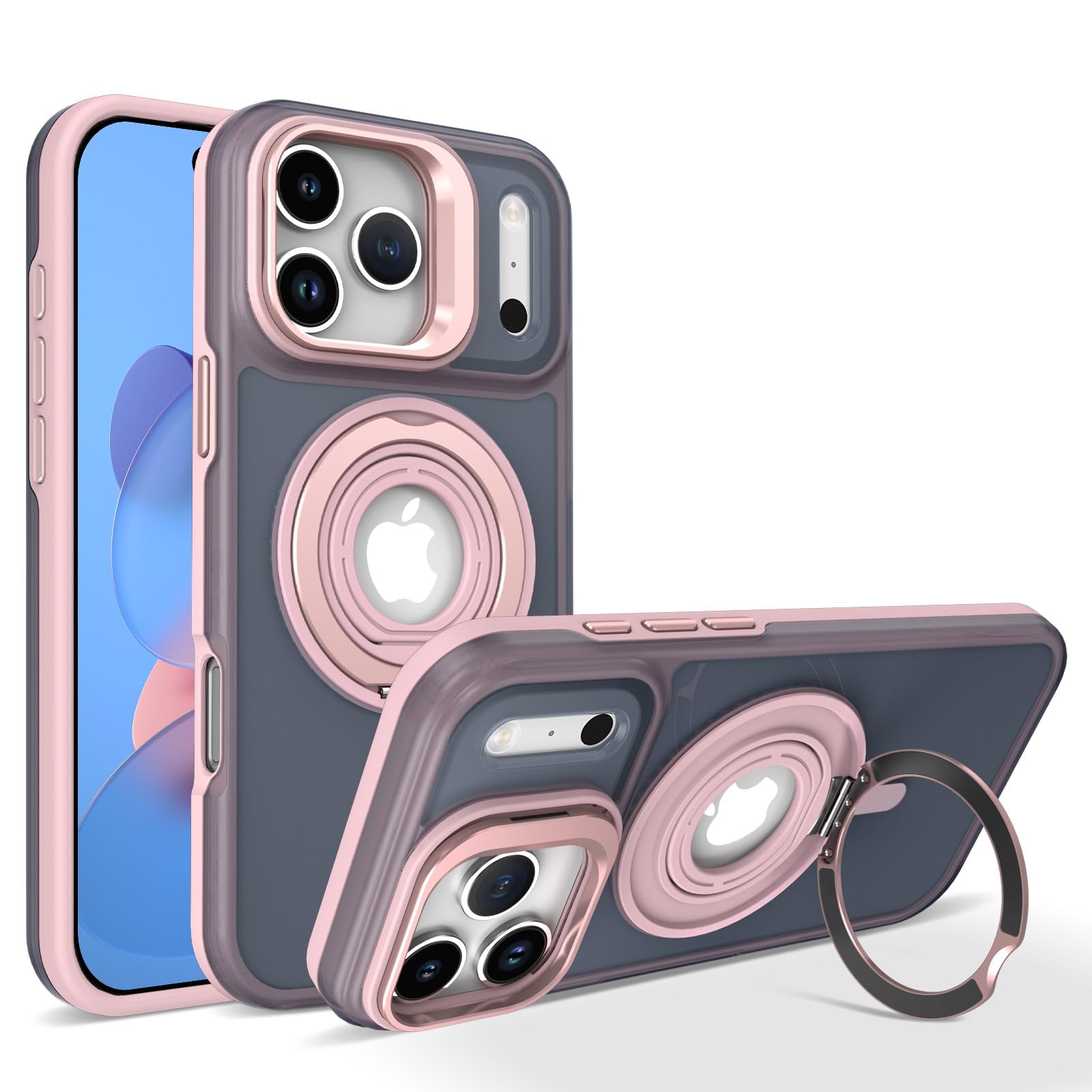 Coque iPhone 16 Plus silicone rose protection magnétique - 5
