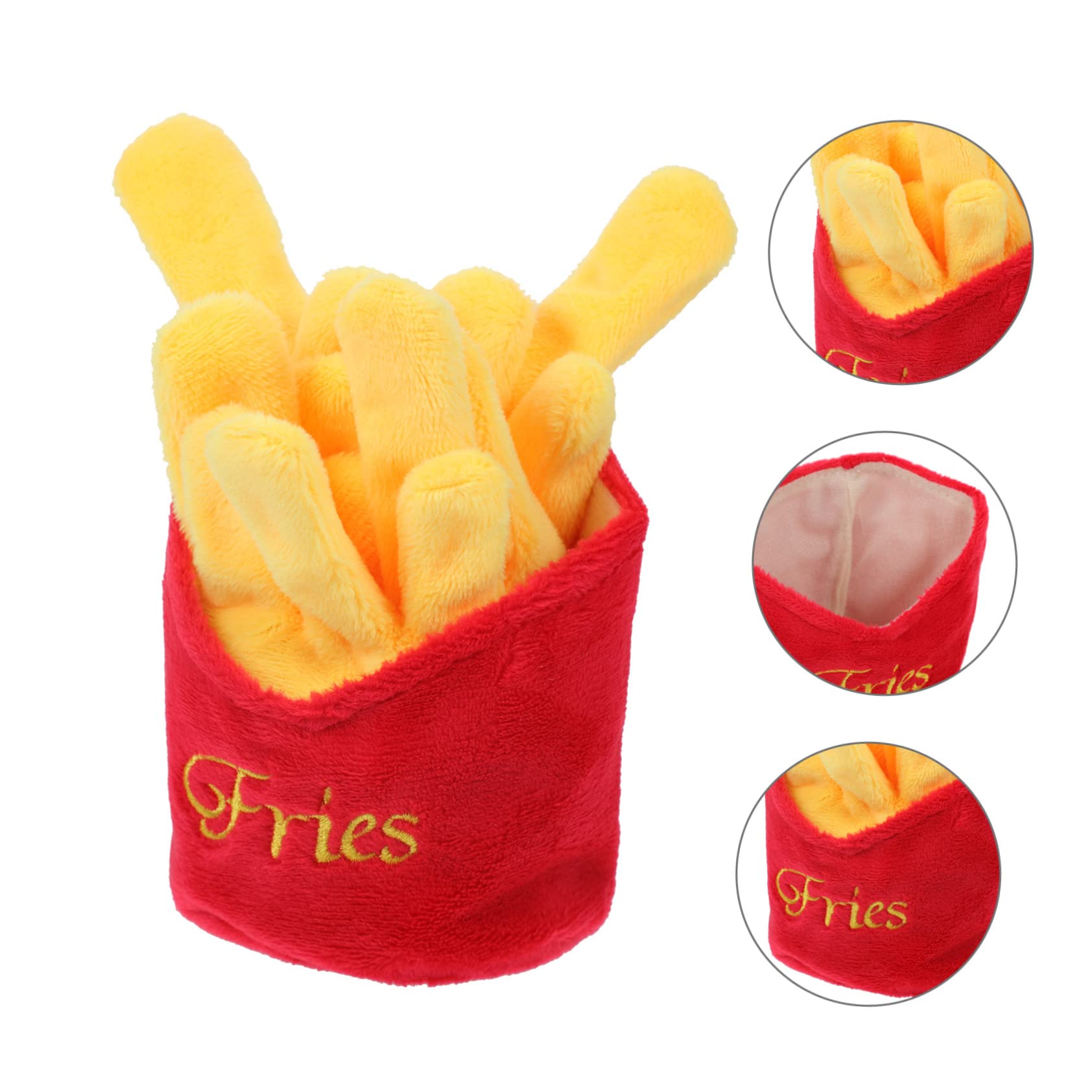 Jouet De Nourriture pour Chien Peluche Couineuse Jouet Résistant Couleur Vive Taille Petite pour Jeu Intérieur Et Extérieur Chiots Et Chiens Adultes