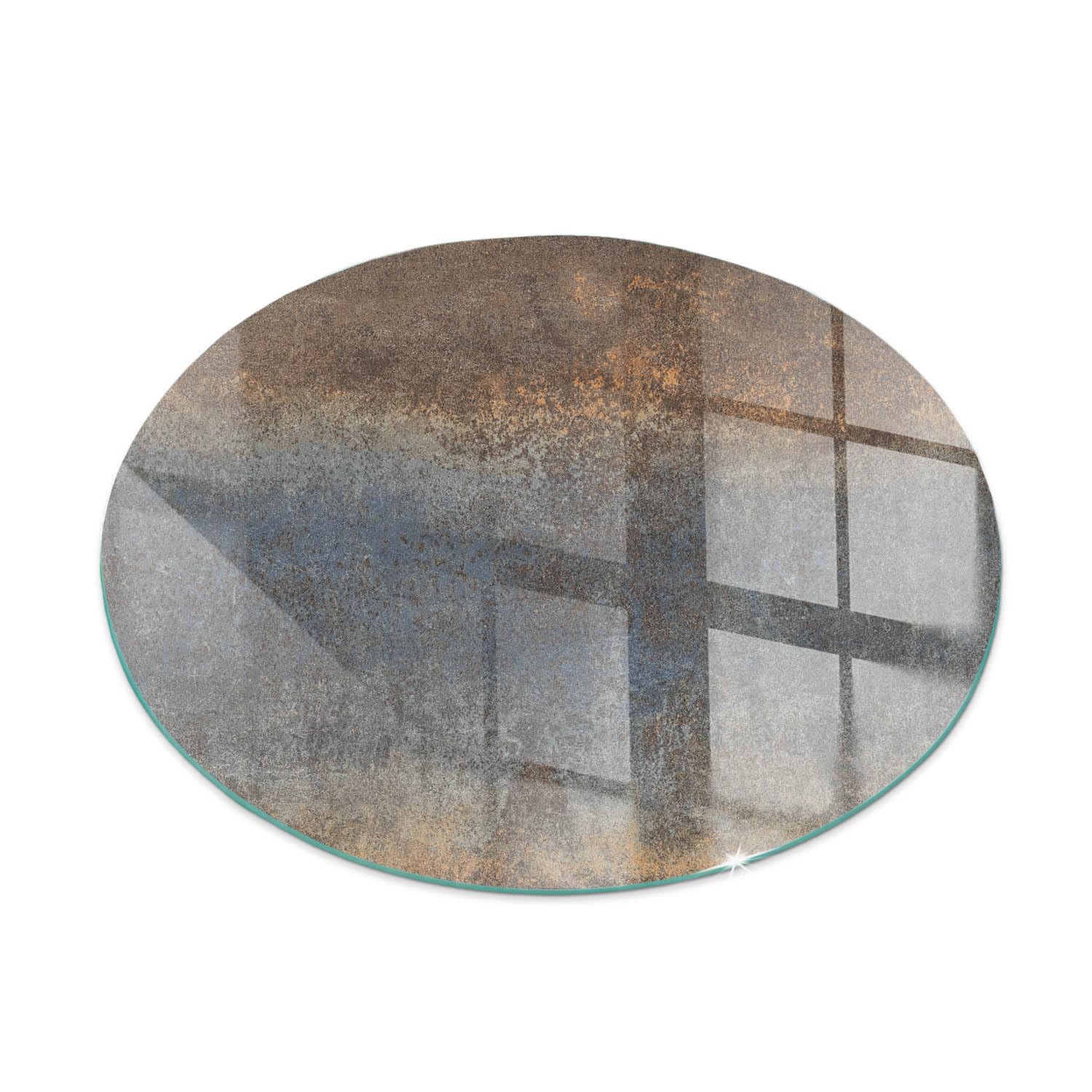 Base de foyer ronde en verre trempé de cheminée pour protéger les parquets