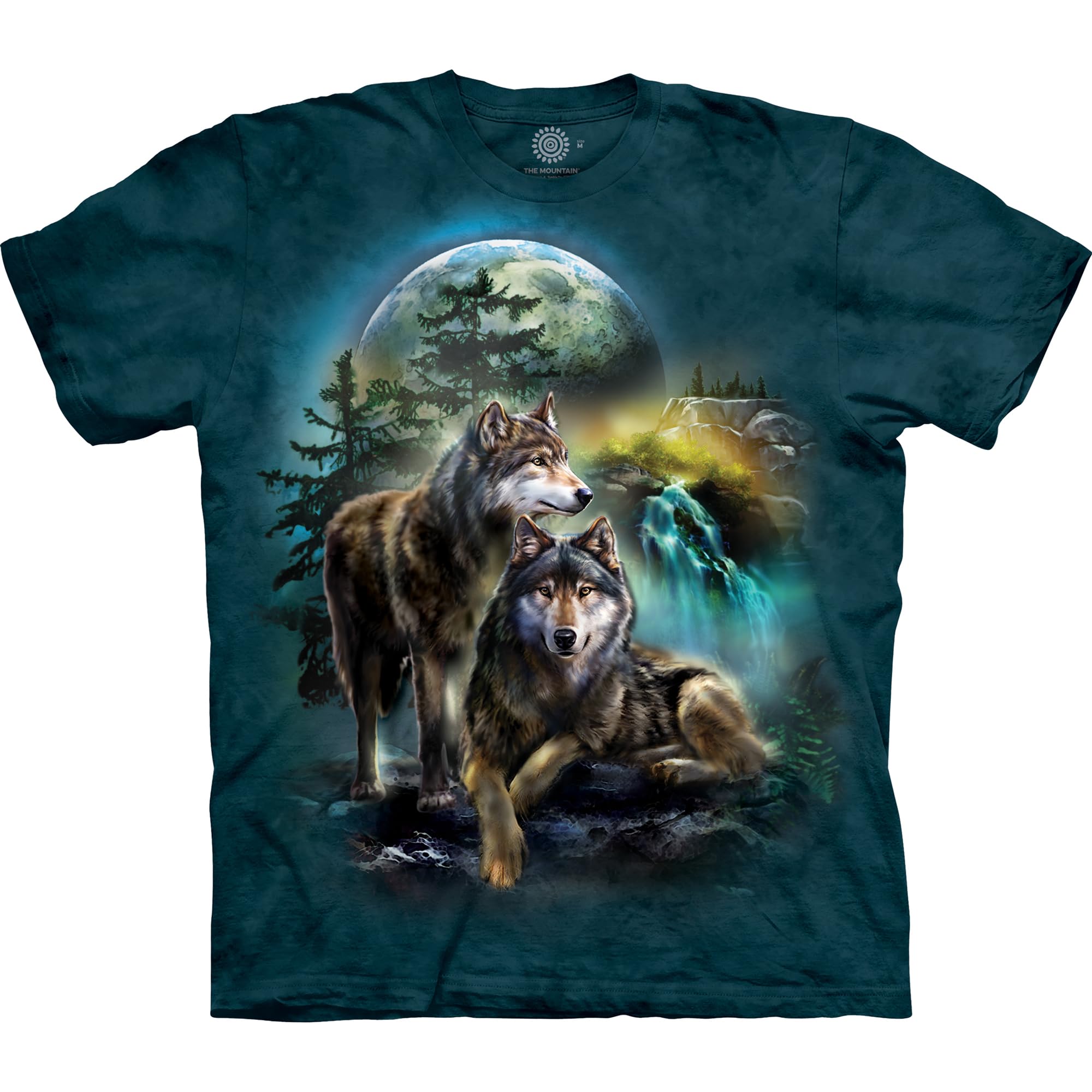 The Mountain Wolf Lookout Mens T Shirts – Graphic Tee, Howling Wolf Shirt, Nature Wolves Print, Cool Wildlife T-Shirt