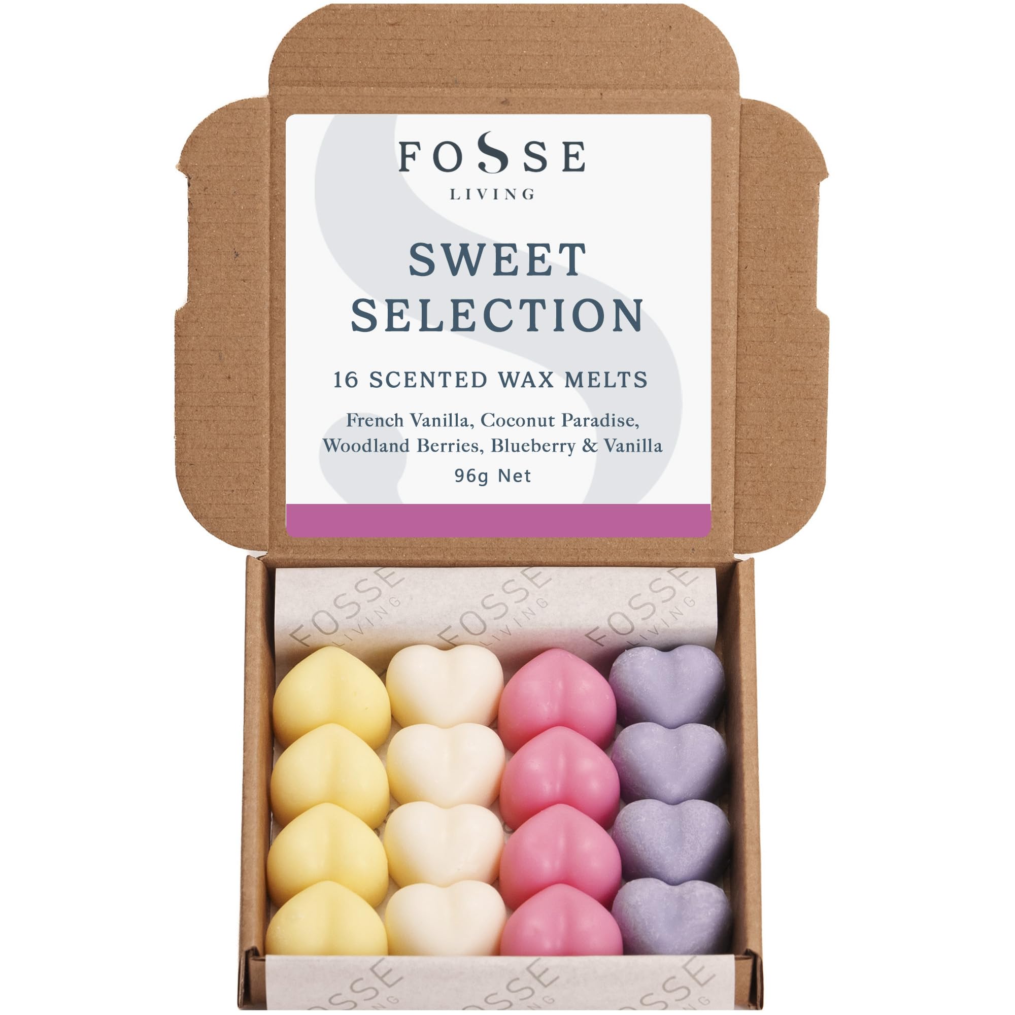 Fosse Living Sweet Selection Wax Melts - 16 Pack