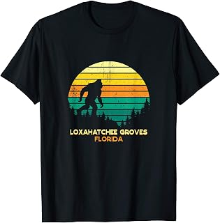 Retro Loxahatchee Groves, Florida Bigfoot Souvenir T-Shirt