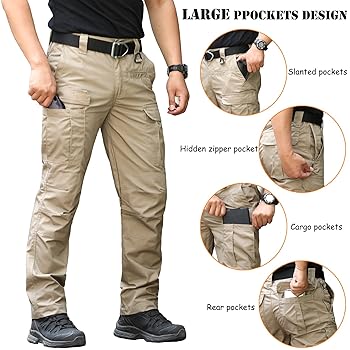 Amazon.com: CARWORNIC Men's Ripstop Tactical Pants