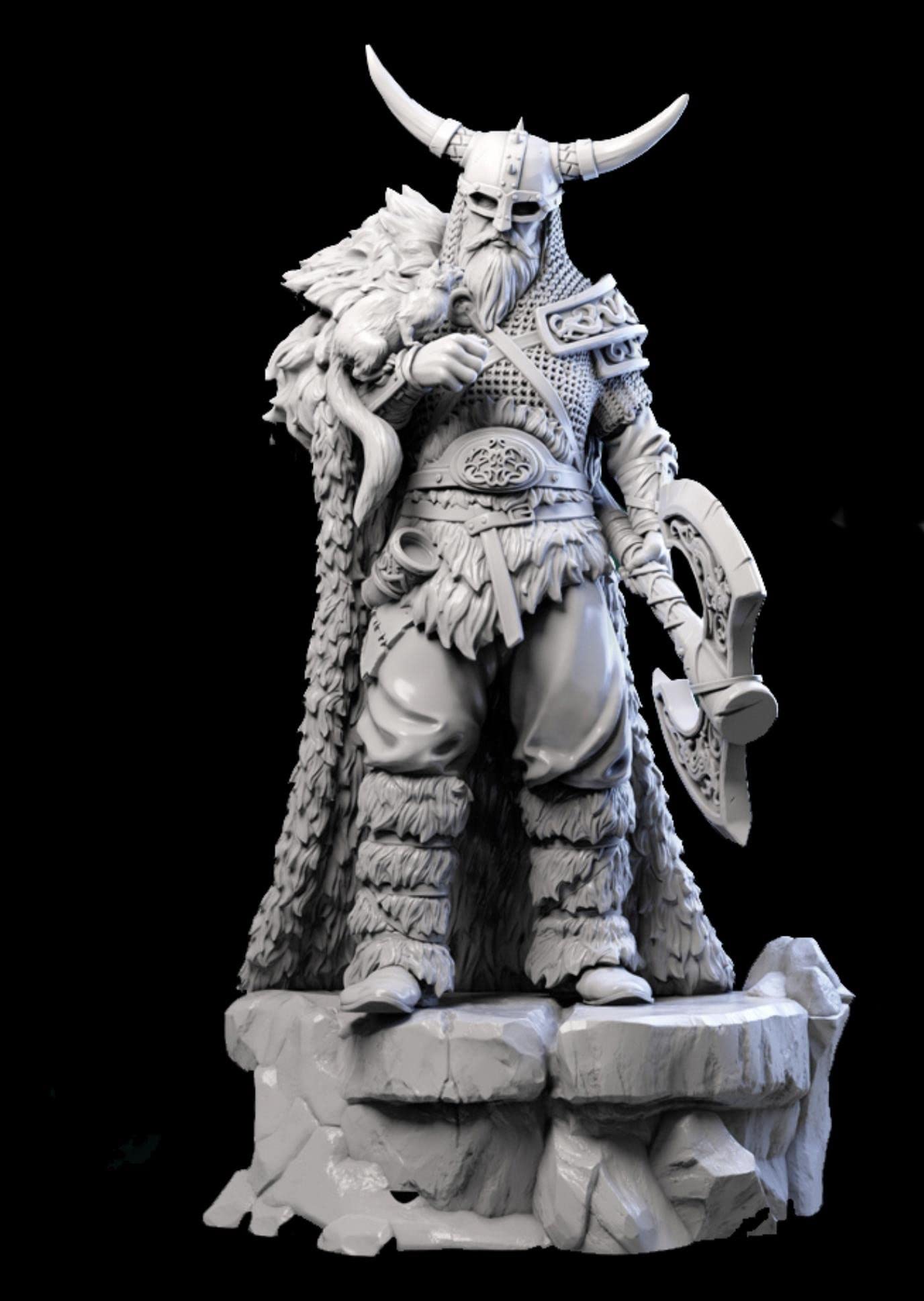 ZHANGJING 1/24 75mm 1/18 100mm Modello in Resina Uomo Barbaro Guerriero Figura Smontato Non Verniciato RA-603