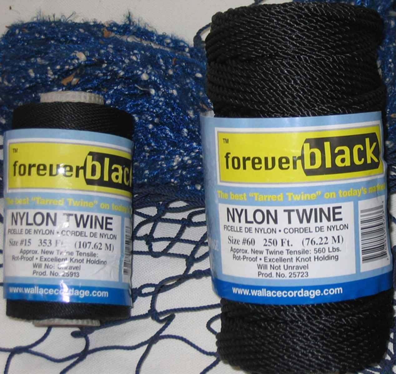 T-42 Wallace Cordage 1 lb Tarred Twisted Nylon Twine #42 425 lb Fishing Line