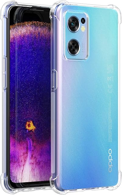 Cresee for Oppo Find X5 Lite 5G Case, Crystal Clear Cover Bumper with Reinforced Corners Slim Fit Shockproof Flexible TPU Phone Case for Find X5 Lite (Transparent)