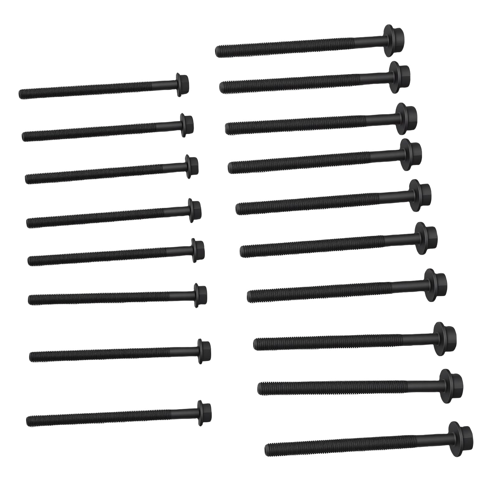 Naroote Set Testate Cilindro 18 Pezzi, Kit Motore in Acciaio Ad Alta Resistenza, Set Motore Resistente Alle Alte Temperature, Ideale per MK7 MK8 Custom 2.2 FWD RWD Dal 2006 in Poi