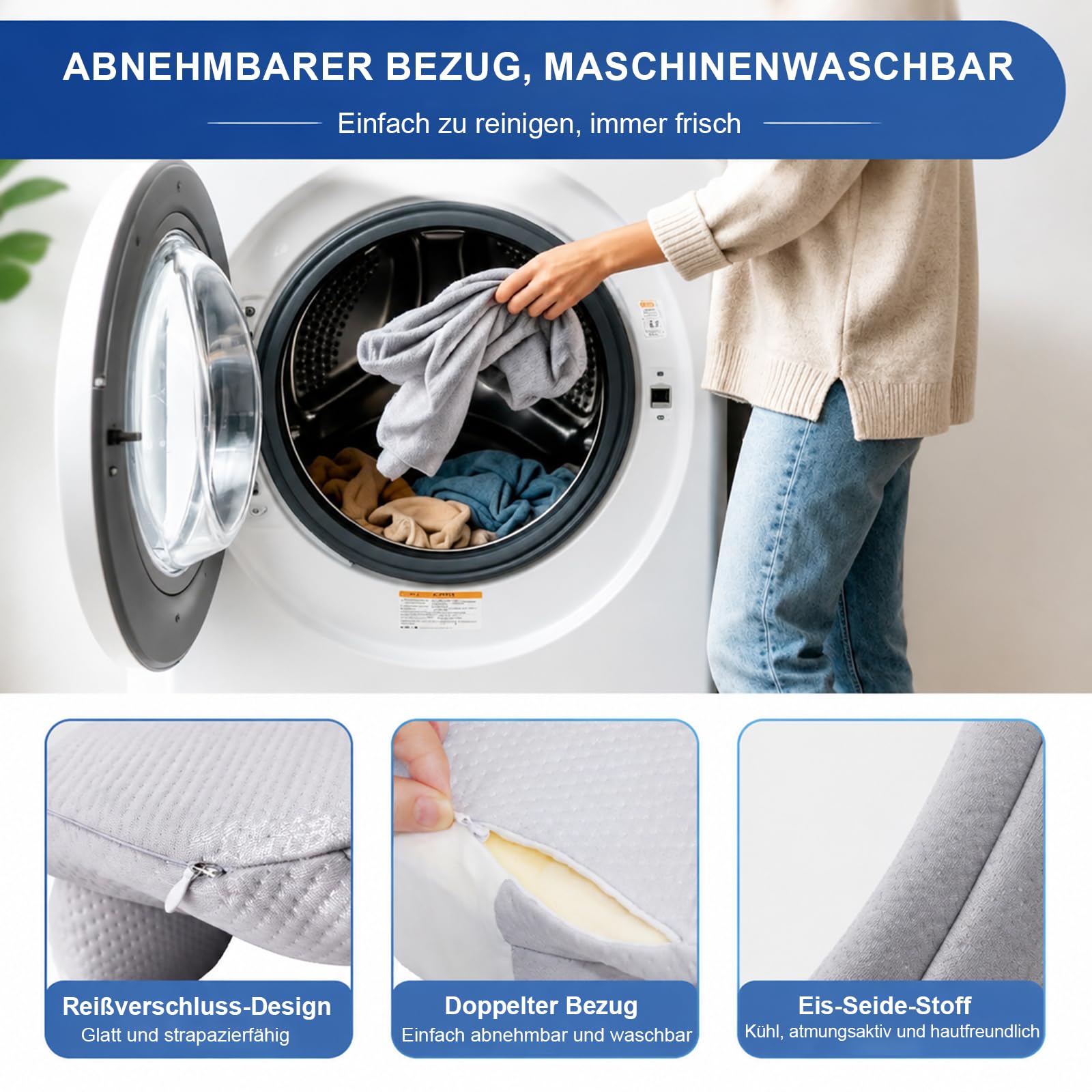 Ergonomisches Kopfkissen, Nackenkissen Memory Foam Schmetterlingskissen
