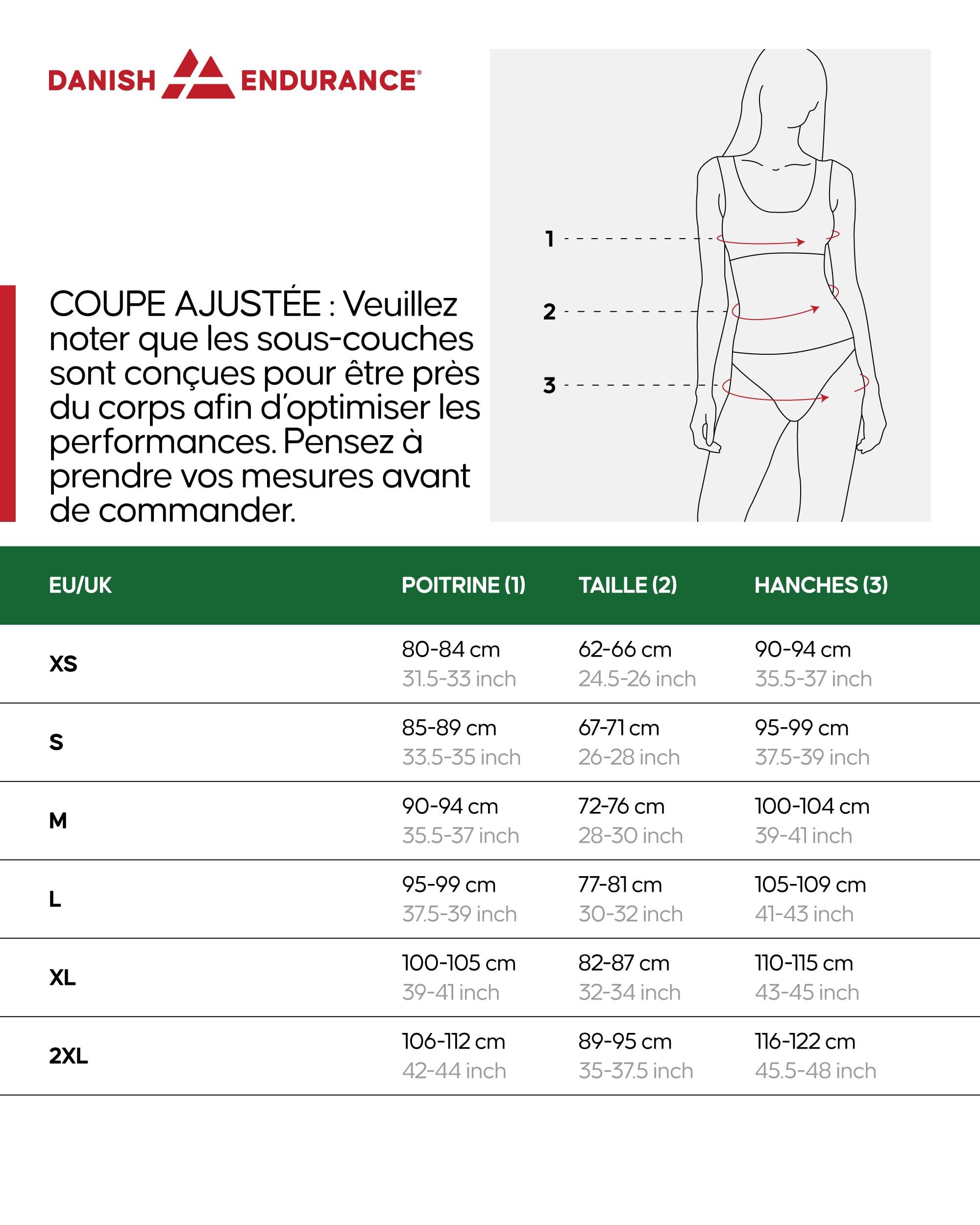 DANISH ENDURANCE Haut Thermique en Laine Merinos pour Femme, sous-Vêtements Thermiques. Couche de Base d'hiver