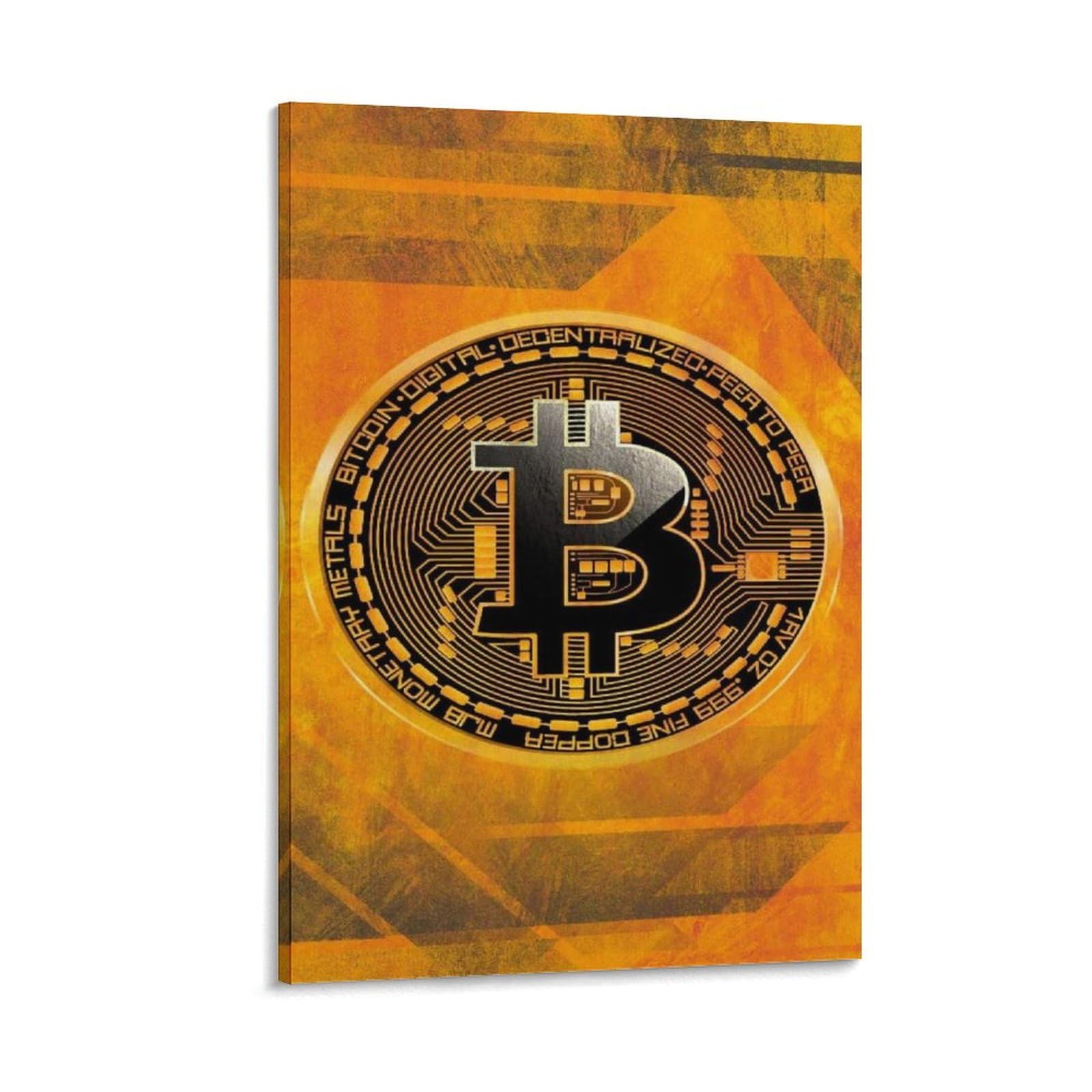 Bitcoin Poster Crypto Btc Office Decor Modern Artwork Canvas Print Canvas Art Poster And Wall Art Picture Print Modern Family Bedroom Decor Posters 08x12inch(20x30cm)