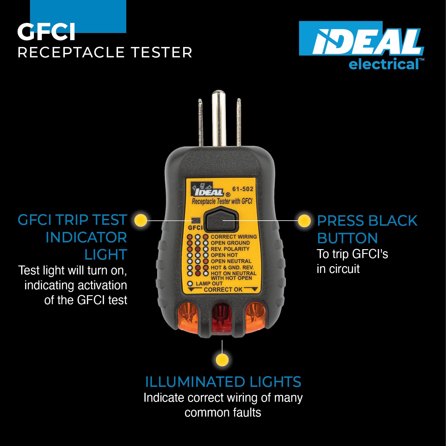GFCI Tester - Test Outlets Instantly -2
