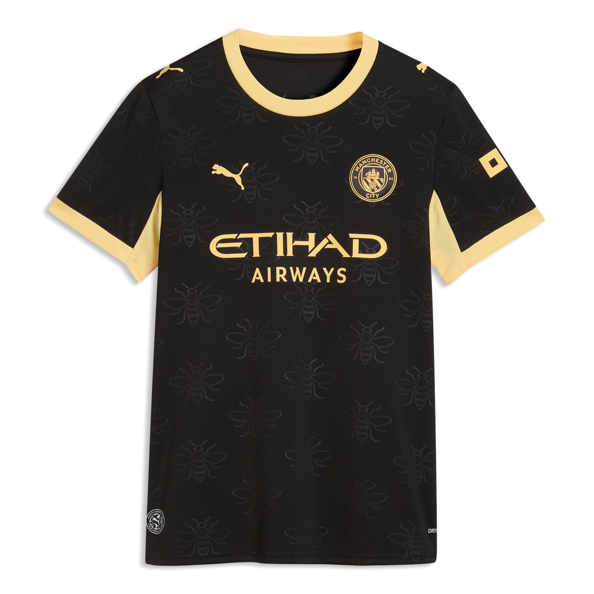 PUMA Manchester City damska koszulka wyjazdowa 2026/27 - czarna | Oficjalna replika koszulki piłkarskiej; krótkie rękawy; normalne dopasowanie; dryCELL odprowadza wilgoć; oddychający materiał