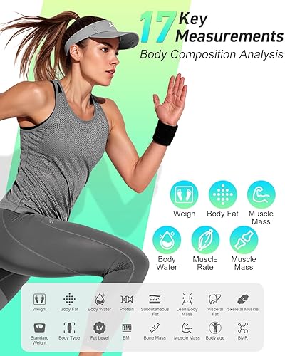 Miniatura 2 de INSMART Báscula de grasa corporal, báscula inteligente para peso corporal de 0.1 libras de alta precisión, báscula digital de peso de baño para IMC