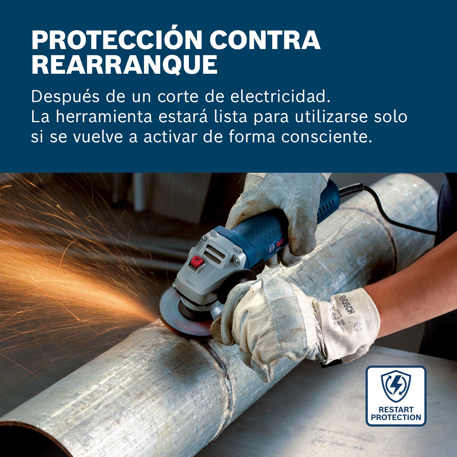 Bosch Professional amoladora angular GWS 7-125 (Ø de disco 125 mm, potencia 720 W, incl. empuñadura auxiliar, brida, cubierta protectora, tuerca de apriete, llave de dos agujeros)