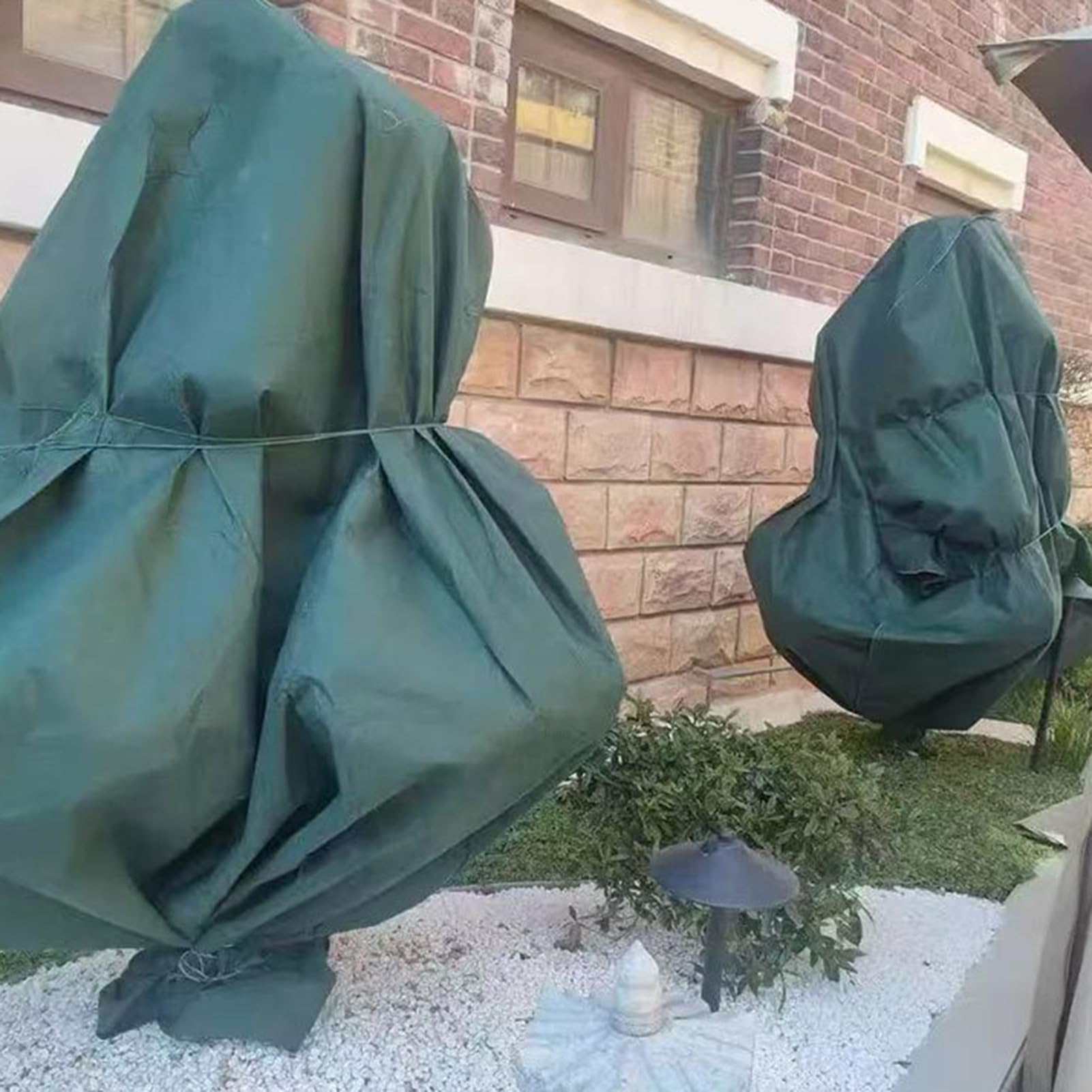 Voiles d'hivernage pour extérieures 2 Pièces À Cordon De Serrage Anti-Froid