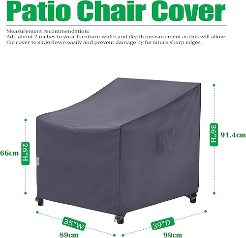 Miniatura 46 de F&J Outdoors Fundas para sillas de patio, impermeables, resistentes a los rayos UV, resistentes a los rayos UV, para exteriores, para silla