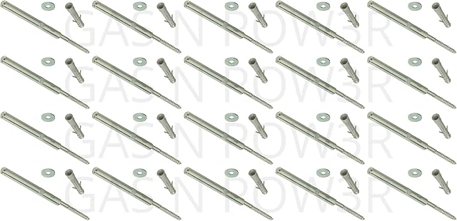 Gas N Pow3r Concealed Shelf Supports Brackets 120mm Floating Hidden Masonary Fix HEAVY DUTY x20