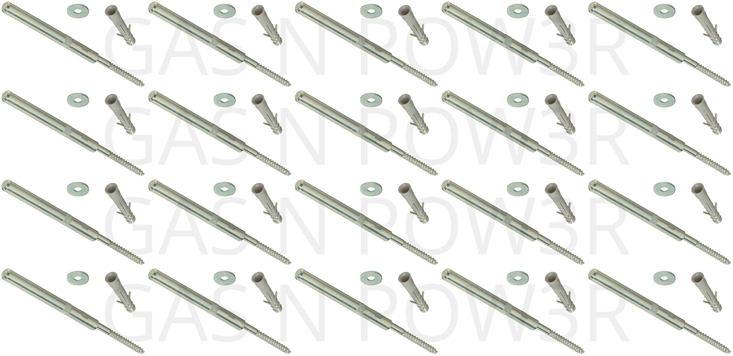 Gas N Pow3r Concealed Shelf Supports Brackets 120Mm Floating Hidden Masonary Fix Heavy Duty X20