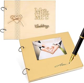 Abaodam Mrs Mr Lembranças Para Casamento 2 Pçs Livros De De Casamento Álbuns Lembranças De Madeira Mr & Mrs Livros De Para De Casamento Lembranças Para Casamento