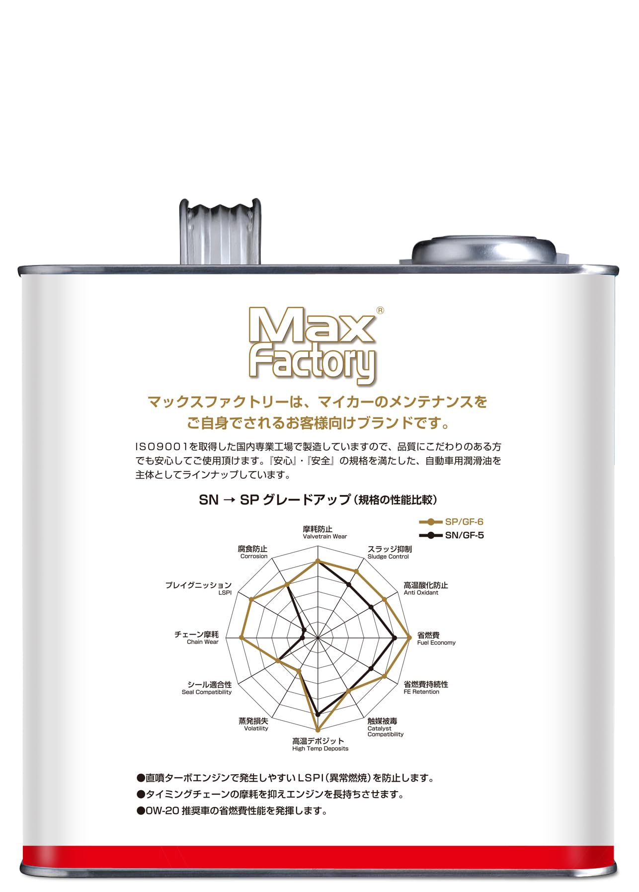 マックスファクトリー(MAXFactory) マックスファクトリー(MAXFactory) エンジンオイル SP/RC GF-6A 0W-20 3L 4輪ガソリン車用 100%化学合成油 in use