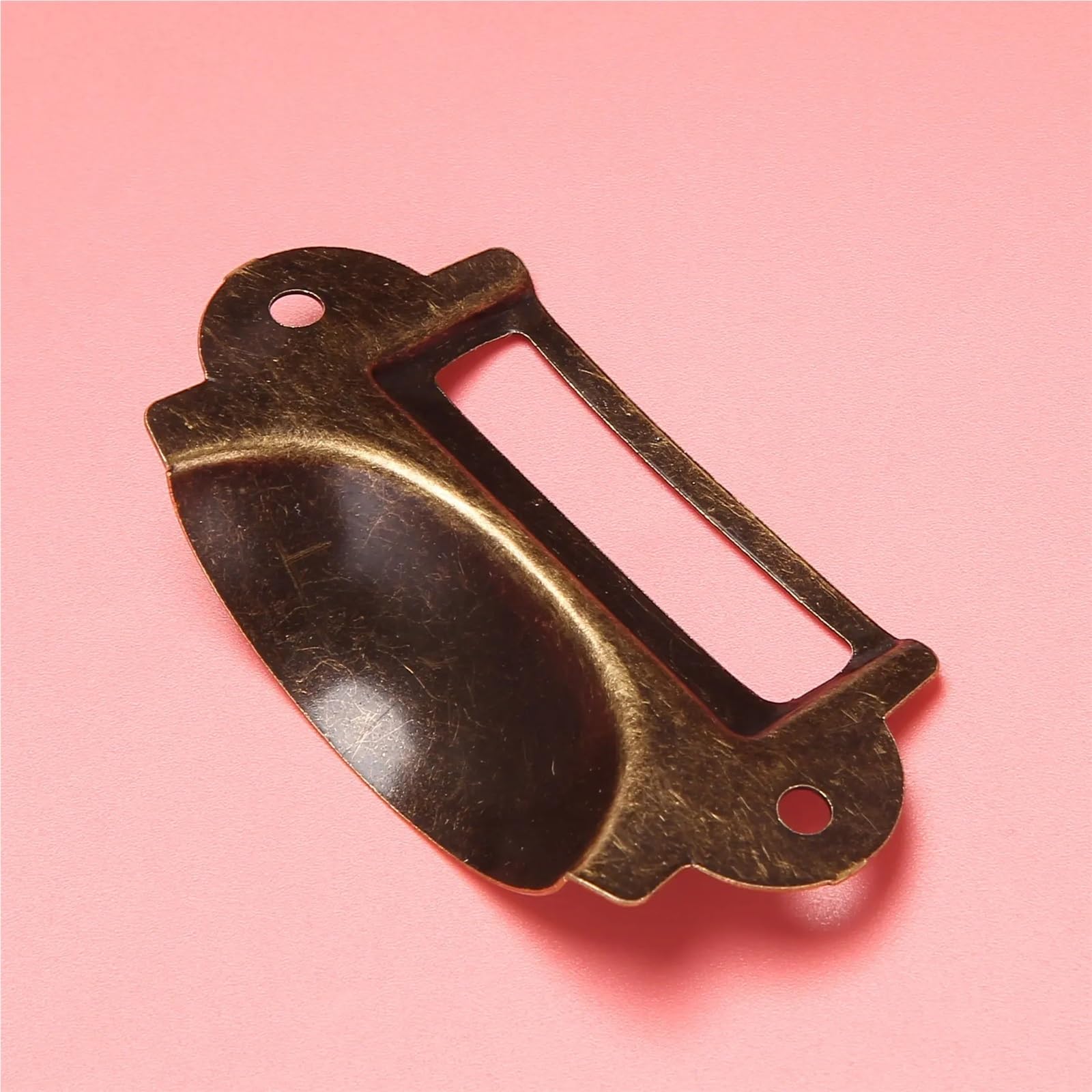 60 Stück bronzefarbene Etikettenhalter Schubladengriffe für Aktenschrank, Kartenhalter, Griff