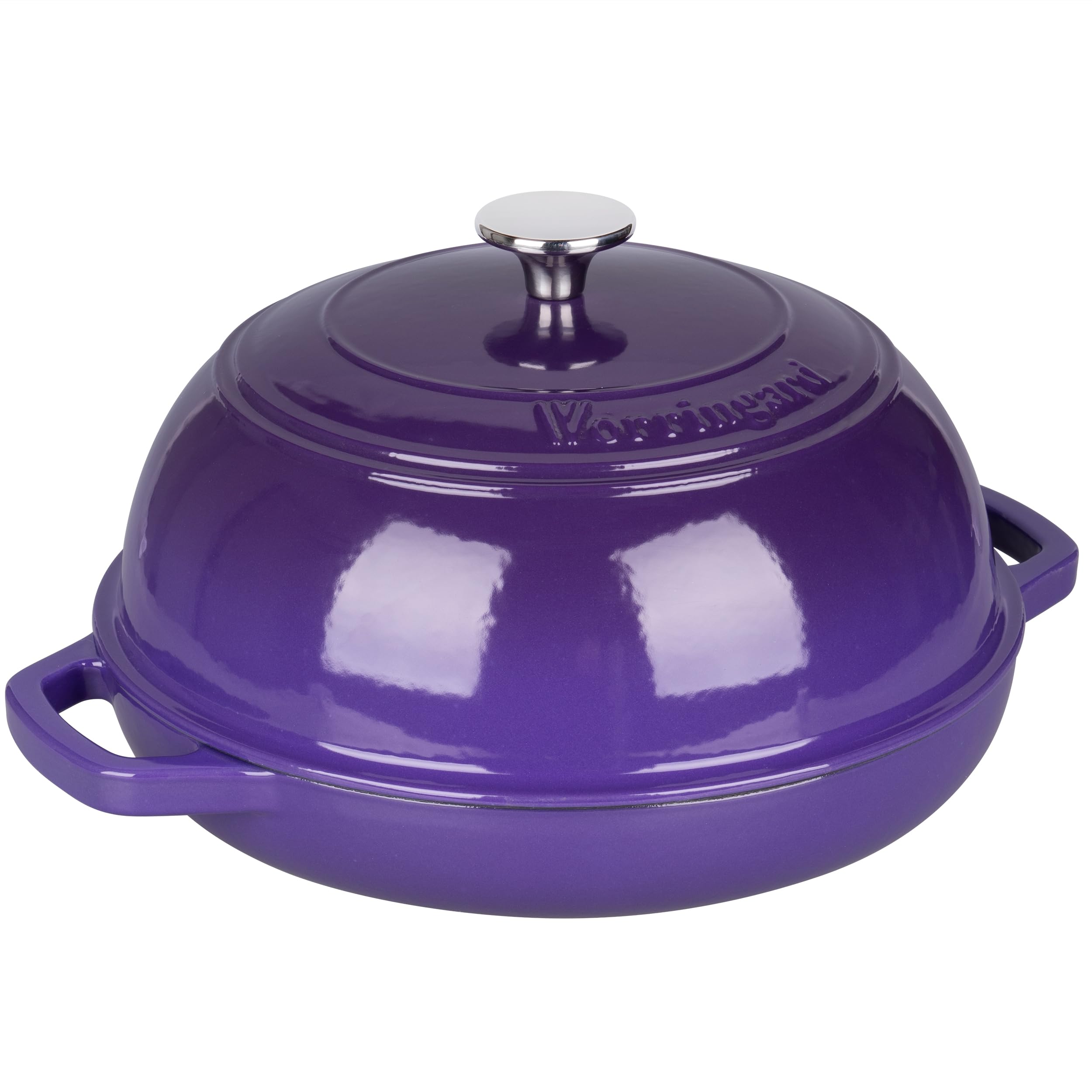 VORRINGARD Olla holandesa de hierro fundido con tapa para hornear pan, incluye suministros para hornear pan de masa madre como cesta de prueba de pan Banneton, horno de pan de 6 cuartos de galón,