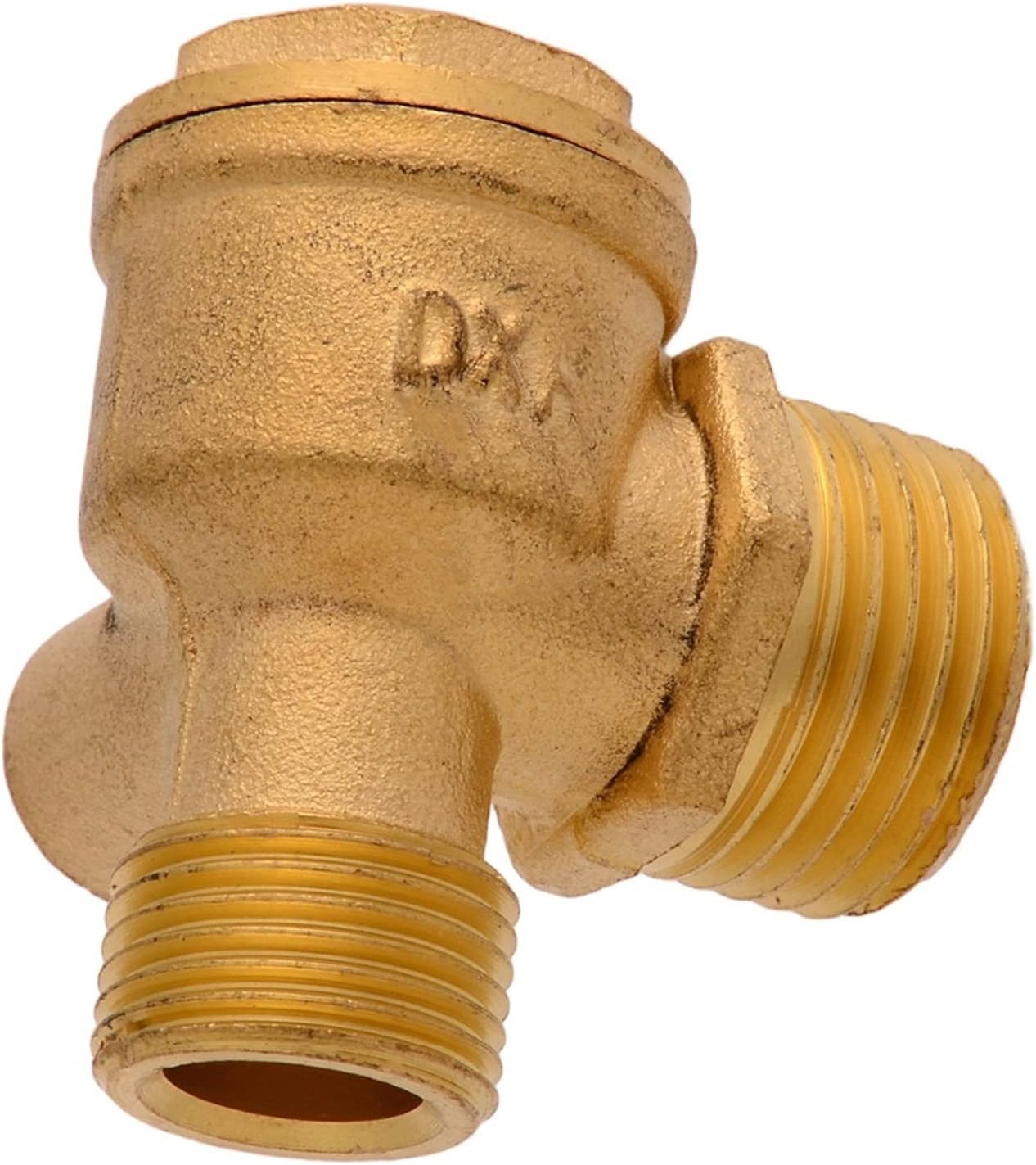 3 Port Brass Air Compressor Valve Check Central Pneumatic Valves Thread 90 Degree DIY Home Tools 1Pcs