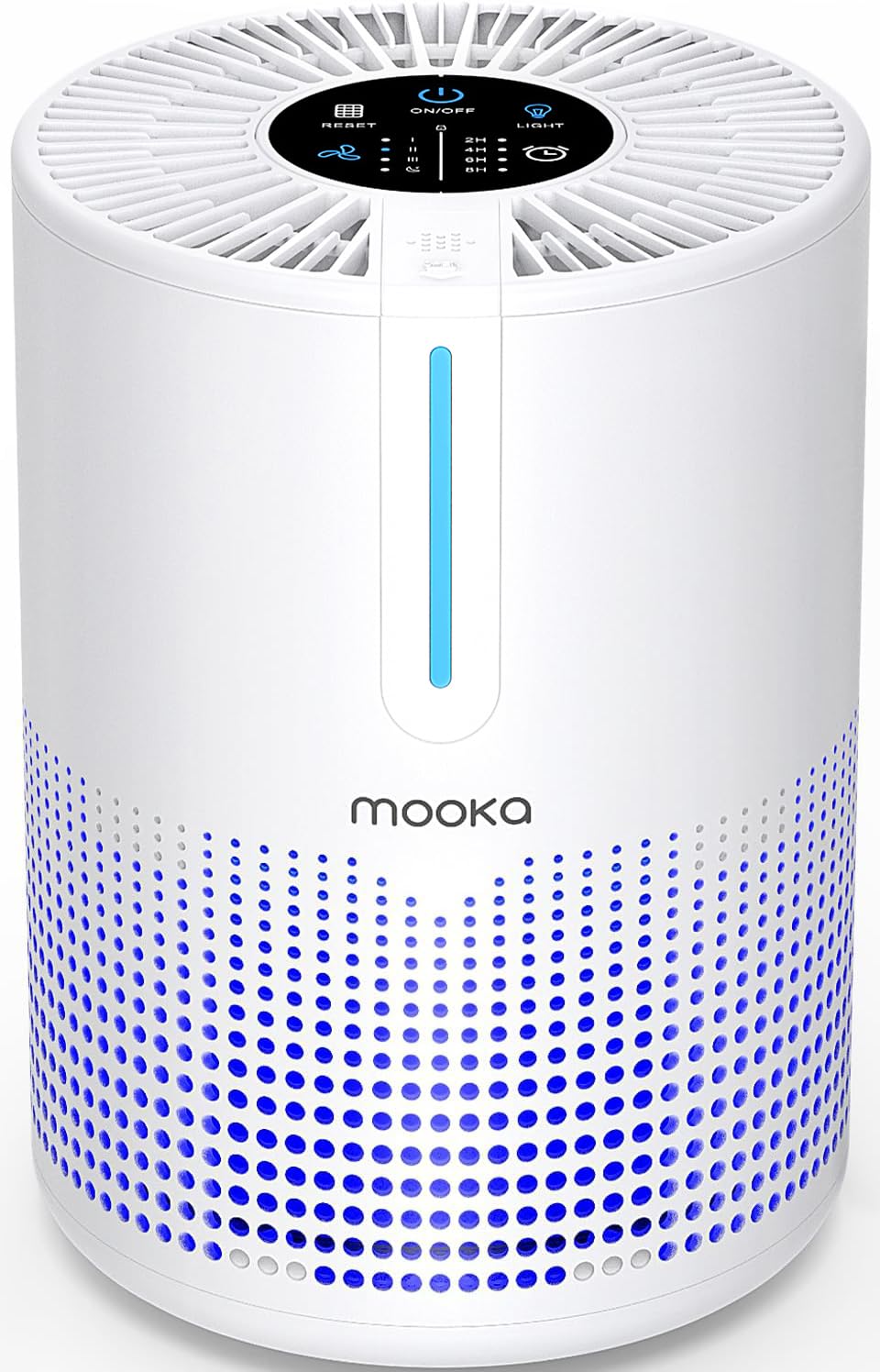 Air Purifiers for Bedroom Home 430 Sq.Ft, MOOKA H13 HEPA Filter Small Portable Air Purifier with USB Cable Fragrance Sponge for Smokers Pollen Pets Dust Odors, Desktop Air Cleaner for Car RV, M01