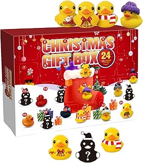 Advent Calendars 2023 | Rubber Duck Advent Calendar 2023, Christmas Advent Calendars,Cute Mini Duck, Advent Calendars for Boys, Girls, Kids, Xmas Party Favor Gifts (Style B)