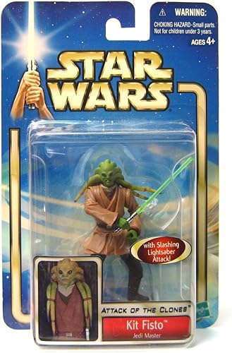 Star Wars Ataque de los Clones Saga 2002 Kit Fisto Figura de acción