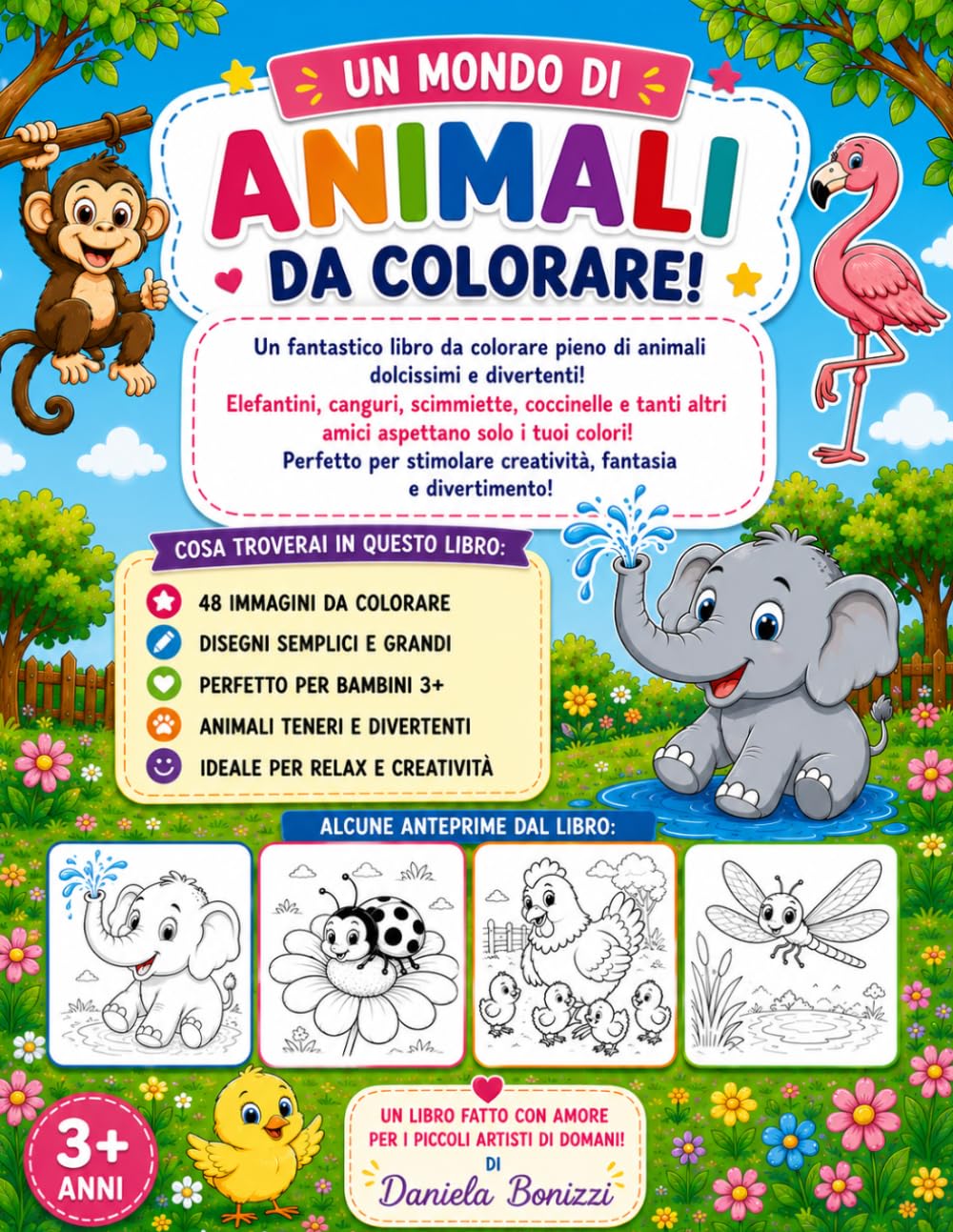 Immagini da Colorare: I miei amici animali (CRESCO IMPARANDO)