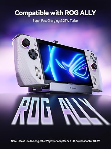 Miniatura 4 de Base de vapor SSD, estación de acoplamiento 6 en 1 para Rog Ally con puertos USB A dobles de 10 Gpbs, HDMI 2.0 4K a 60 Hz, Ethernet de 1000 M,