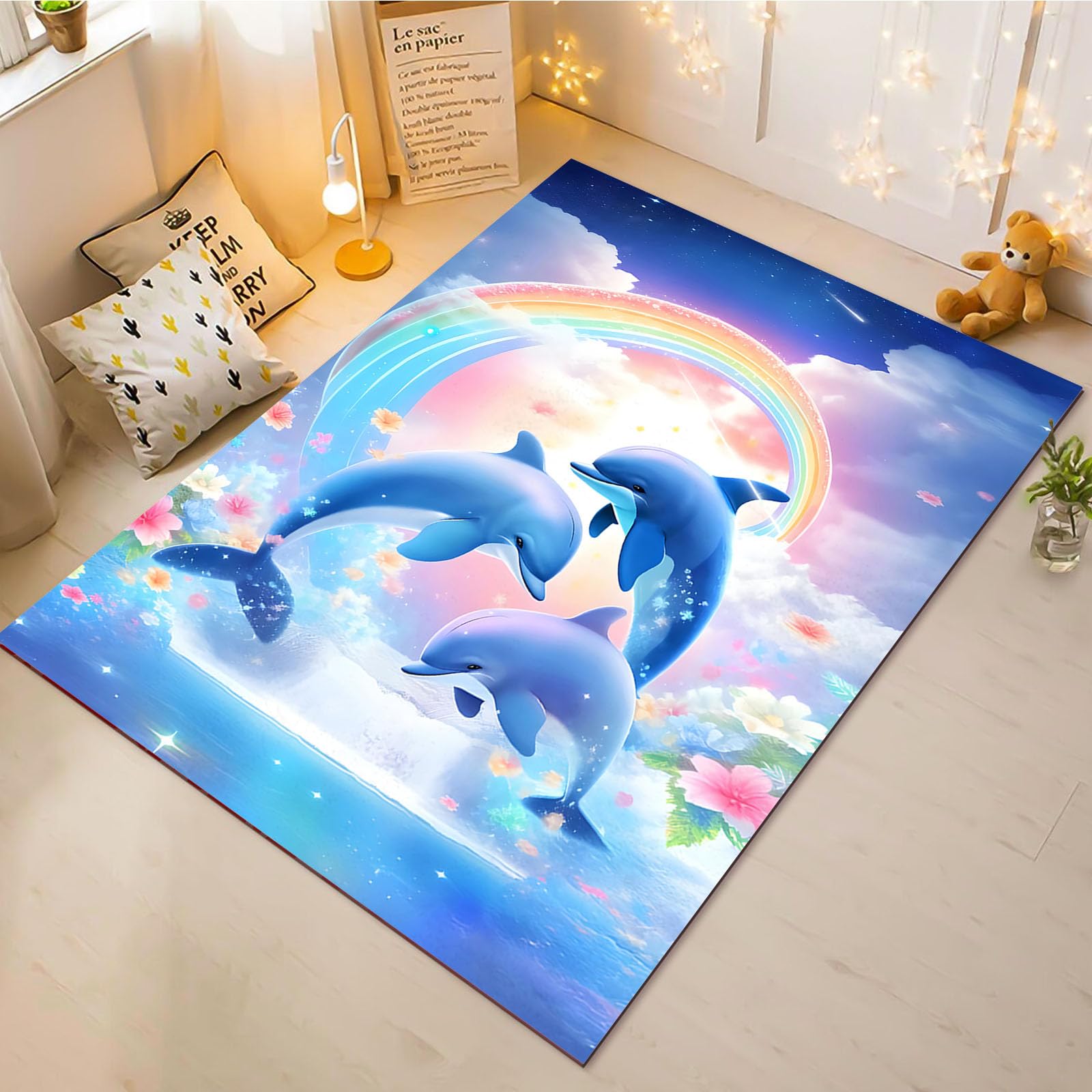 Tapis de jeu océan pour décoration chambre enfant et grand salon familial