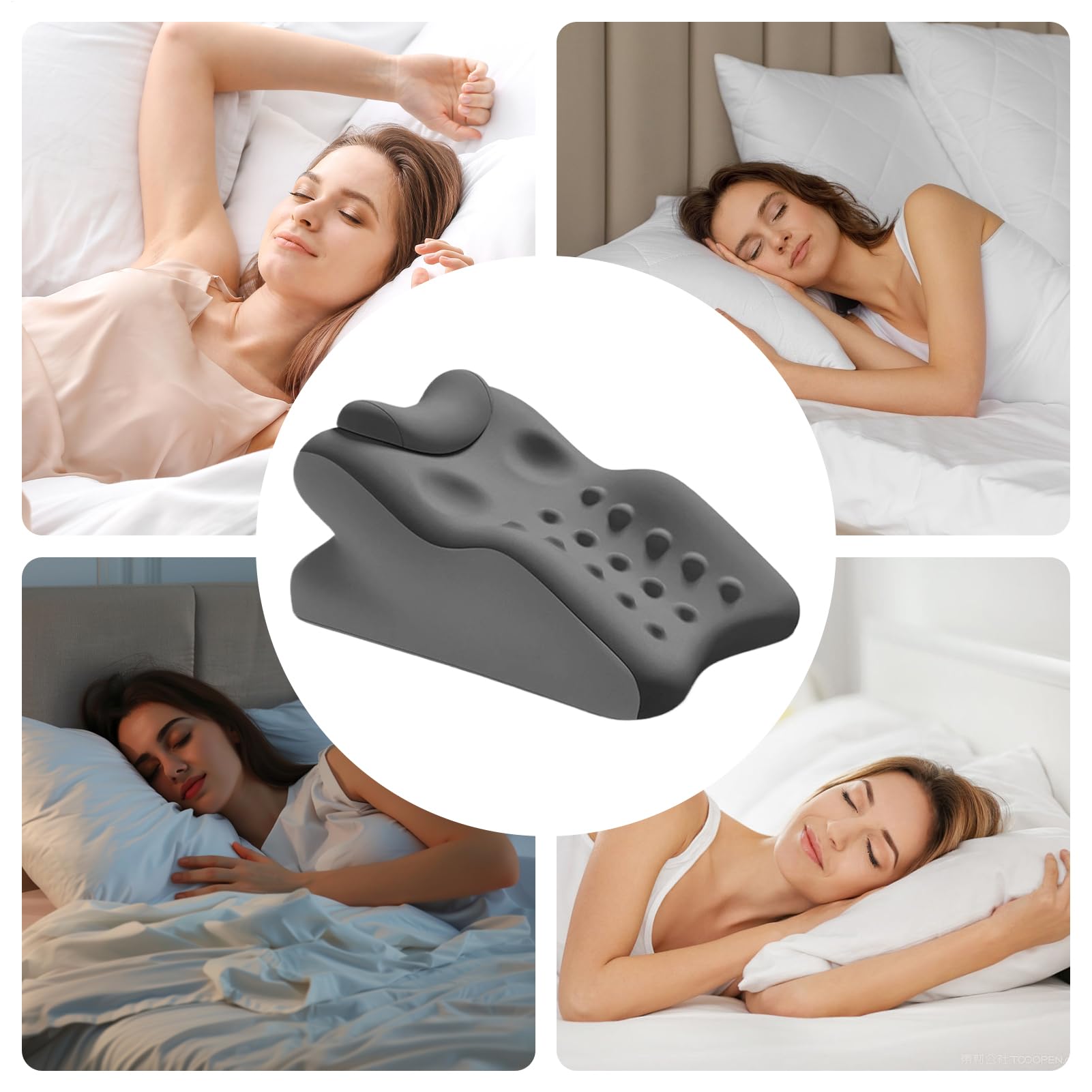 Coussin d'oreiller en coin de lit - Support incliné pour le reflux acide Douleurs de dos, ronflement et brûlures d'estomac - orthopédique - réduit les problèmes respiratoires - lavable amovible21.65x1
