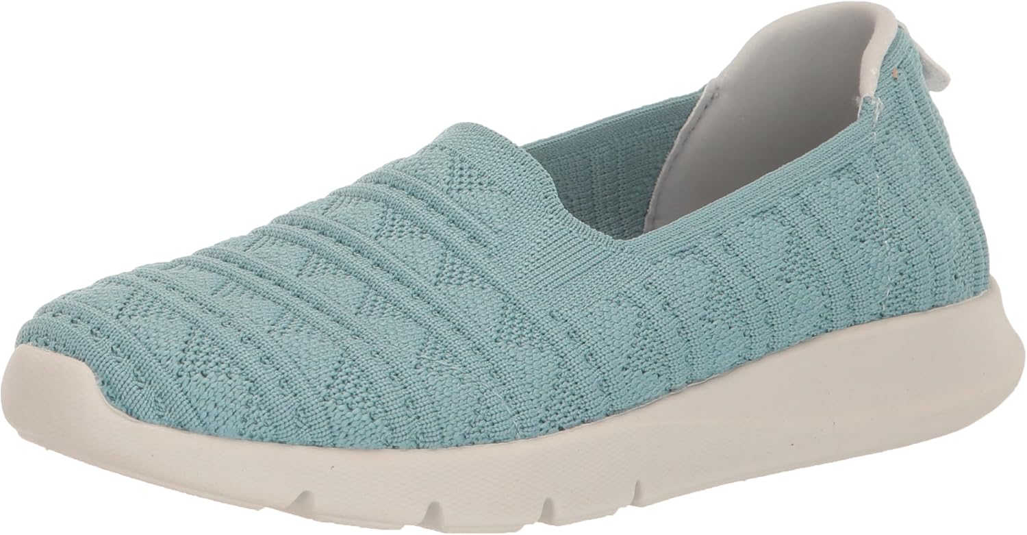 Spenco Women's Comfort Stretch Crochet Clog, Aquifer, 7.5 Wide