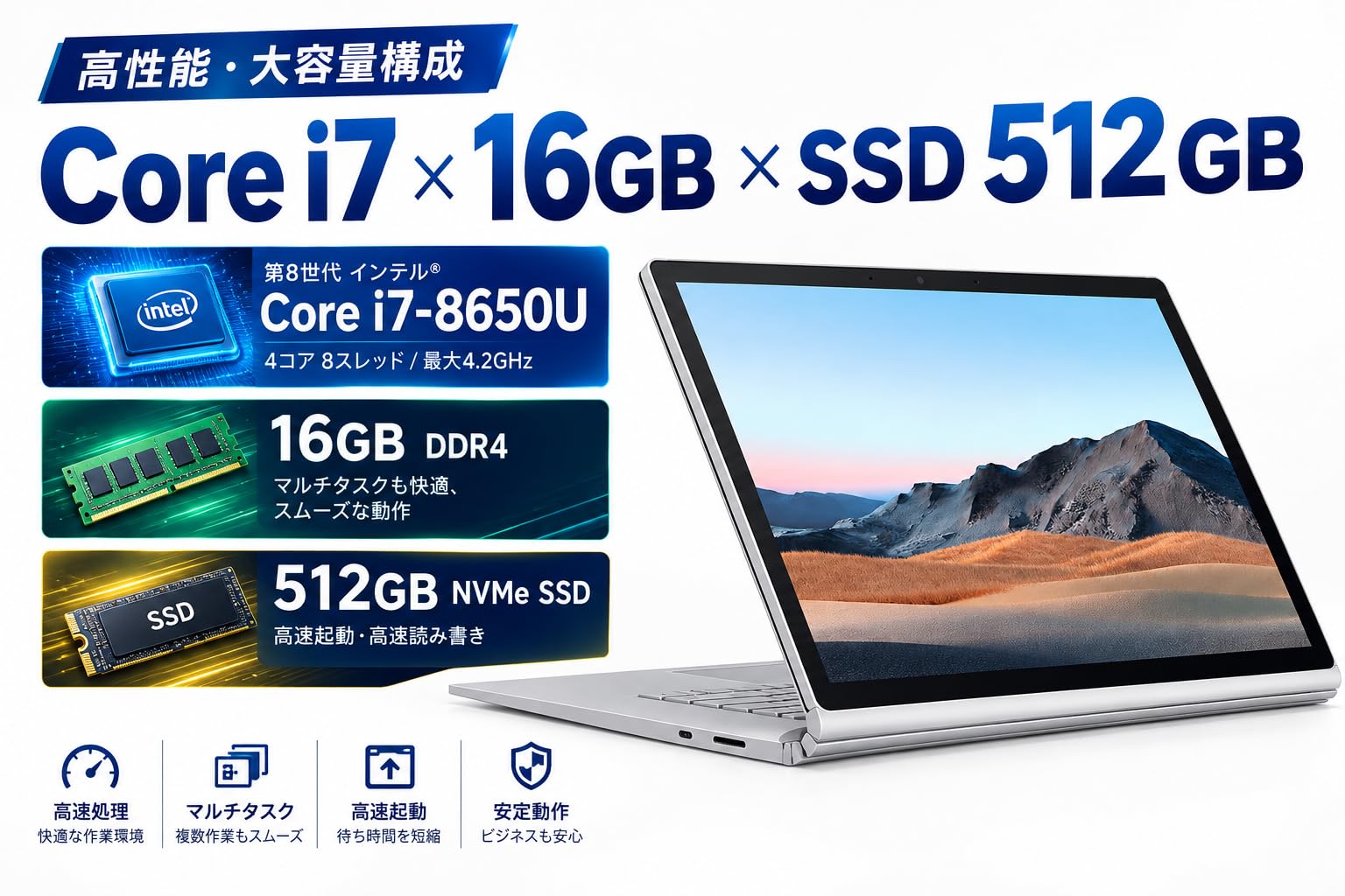 Amazon.co.jp: 【整備済み品】 SurfaceBooK1793 タブレットPC ノート