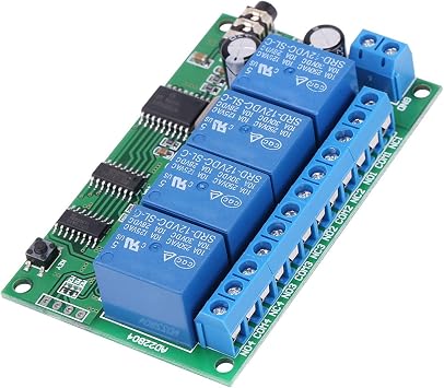 12V DTMF Decoder AD22B04 DTMF Decoder 4 Channel DTMF Relay Board PLC Decoder Relay with Cable