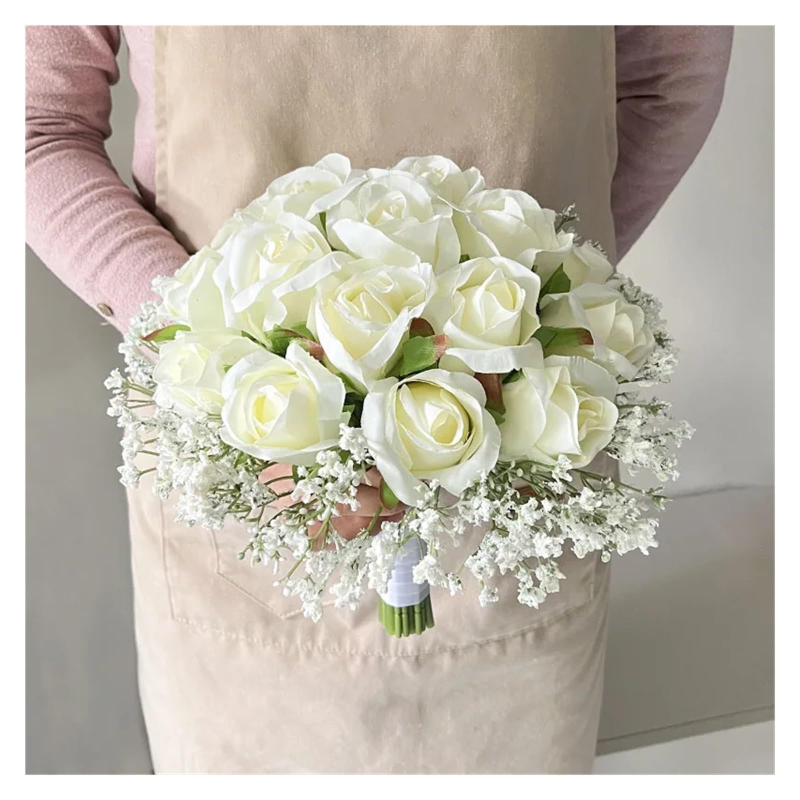 Künstlicher Blumenstrauß Brautstrauß, Brautjungfer, Hochzeitsstrauß, Hochzeit, künstliche Blumen, Hochzeitsaccessoires, Tafelaufsätze(Type 6)