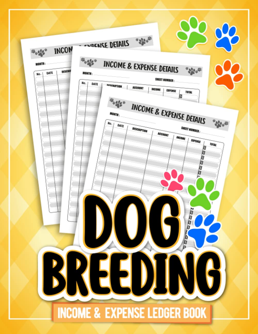 Dog Breeding Income and Expense Ledger Book: Income and Expense Record Tracking Book / Business Gift Organizer Log Book Simple Large Income and ... Journal Notebook 8.5"x11" 120 Pages