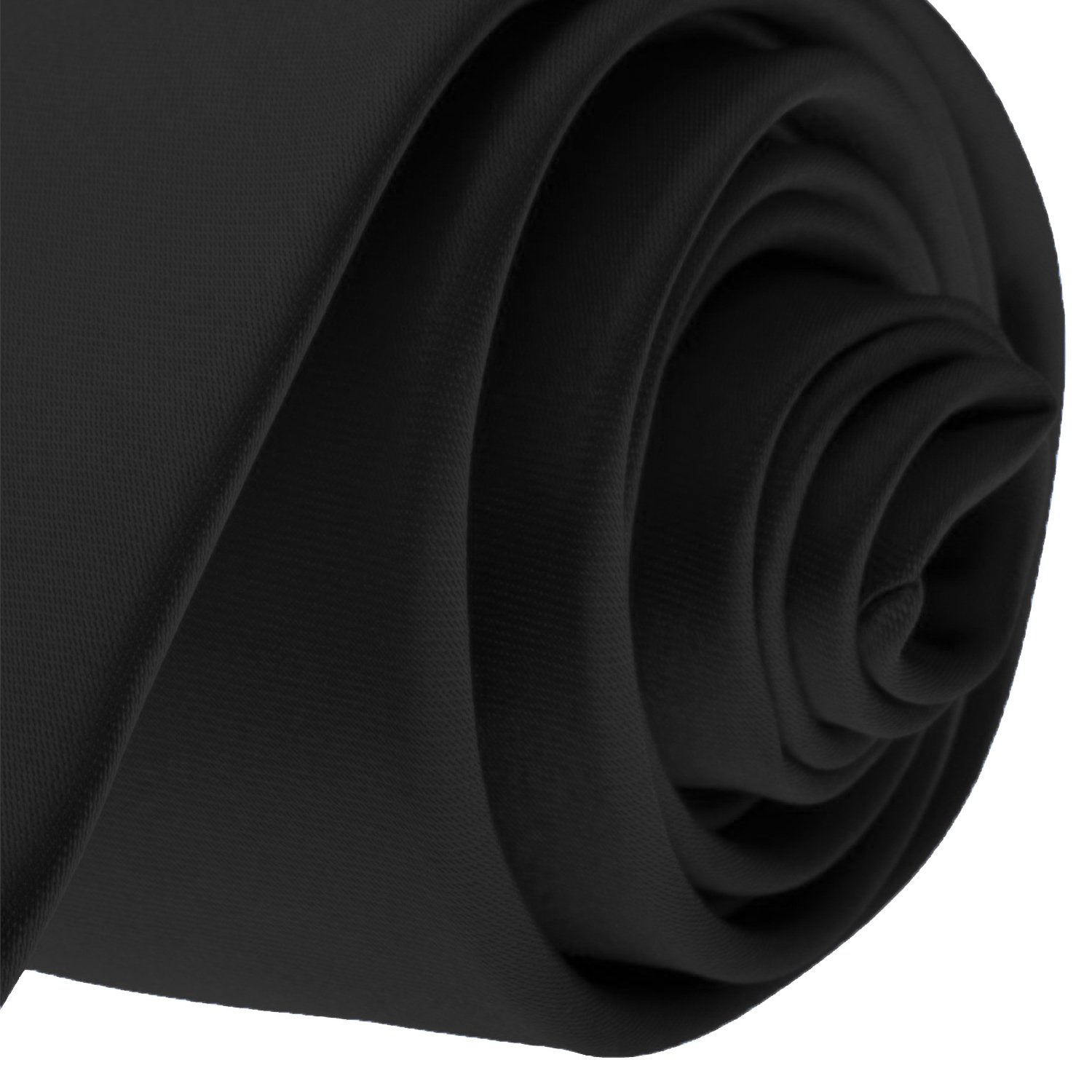 Corbatas de colores liso - Varios colores - Ancho clásico de 3,5 marca , talla única , Negro 2