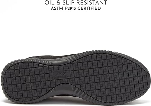 Miniatura 6 de Avia Anchor SR Mesh Slip On Black Zapatos antideslizantes para hombres, zapatos de trabajo resistentes al agua para hombre y restaurante o servicio