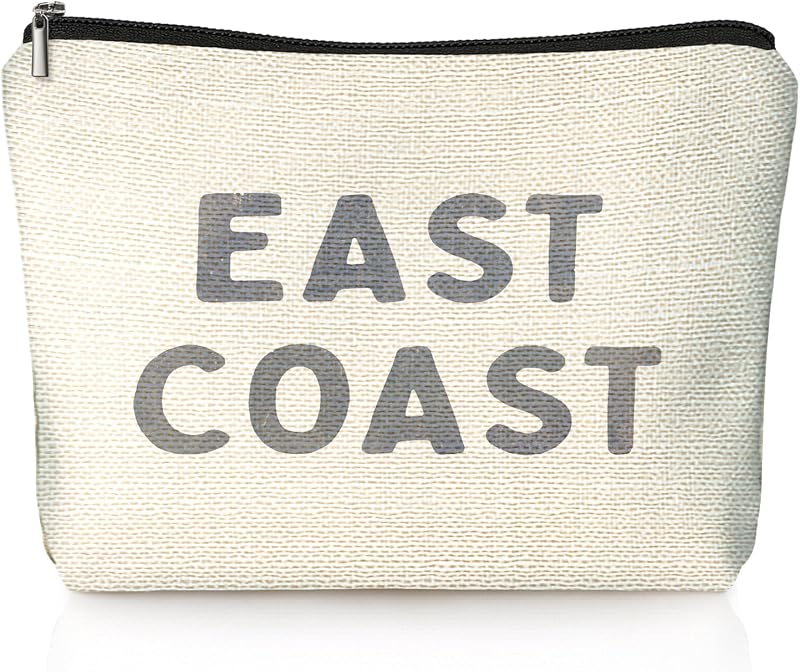Necessaire de maquiagem LIANGW em linho, modelo 355, cor 04-summer(01), fechamento com zíper, 20,07 cm x 19,05 cm x 1,02 cm
