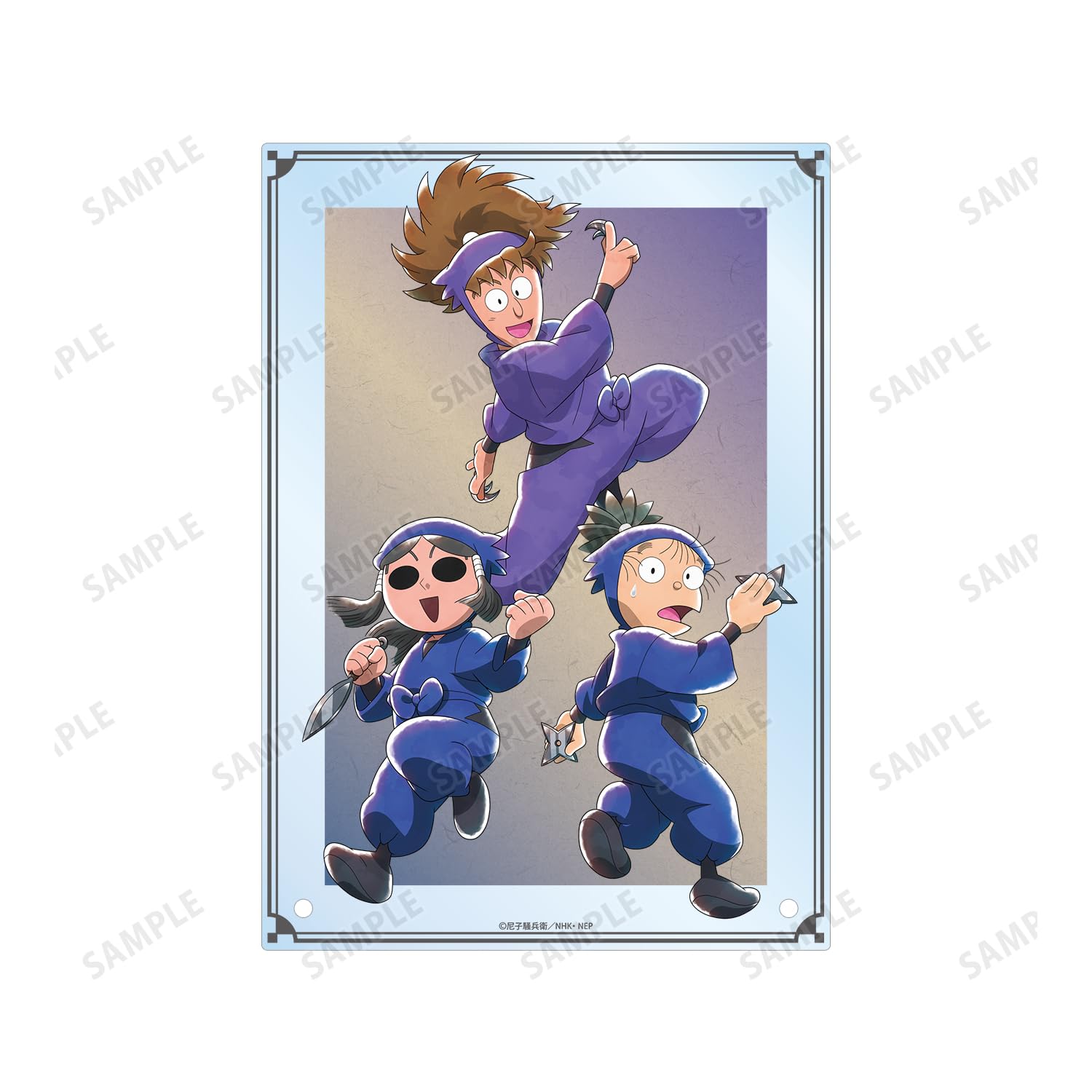 忍たま乱太郎 みんなでお絵かき合戦 全員集合アクリルパネル セガ ラッキーくじオンライン「忍たま乱太郎 -みんなでお絵かき