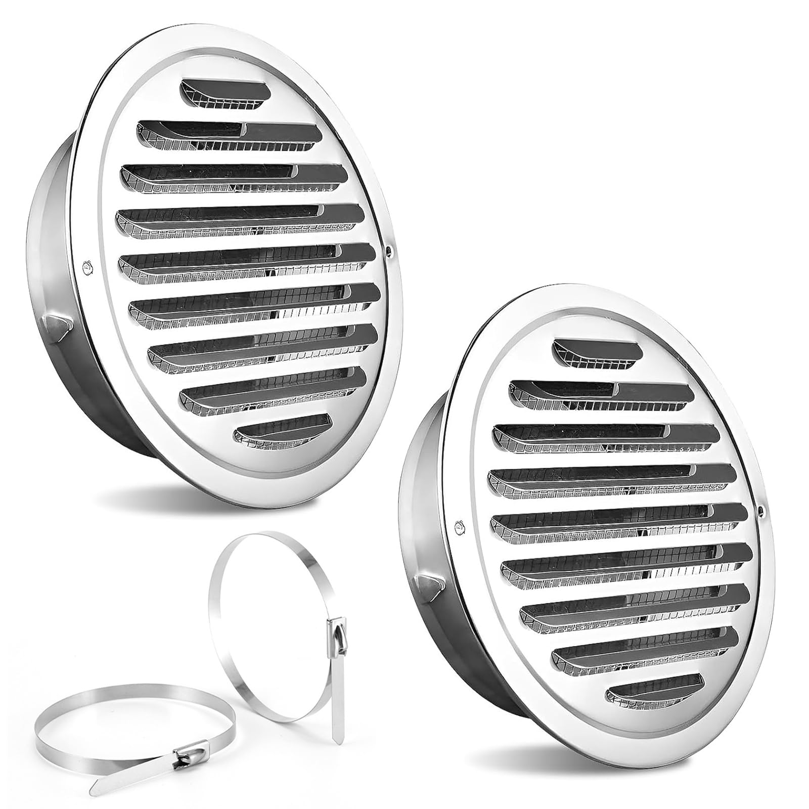 100 mm / 4"" Inch Round Soffit Vent Cover